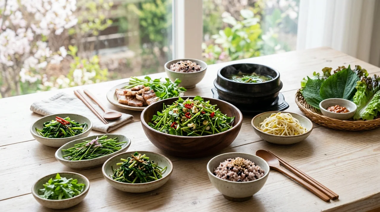 봄 제철 나물 & 미나리 밀키트 추천: 로켓배송으로 즐기는 향긋한 식탁