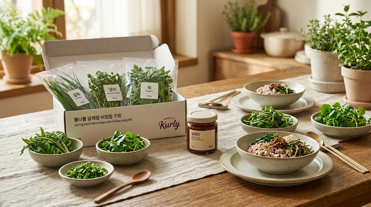 식탁 위 봄의 희소성: 한정판 봄나물 밀키트와 향긋한 달래장으로 완성하는 미식 제철 식탁