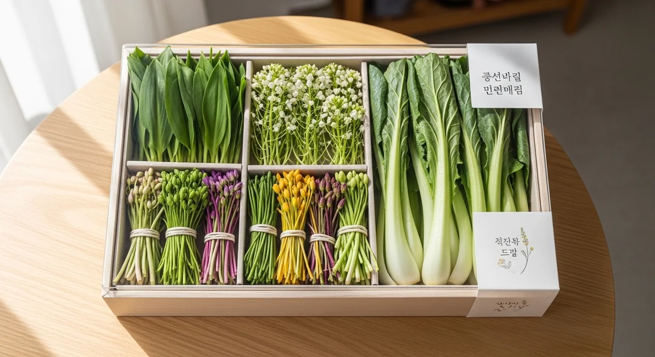 엄선된 제철 식재료, 컬리 단독 구성