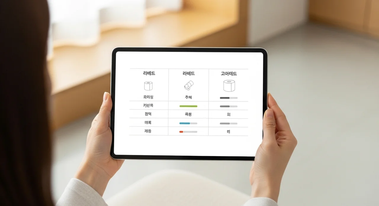 🛒 쿠팡 인기 롤화장지 TOP2 비교표
