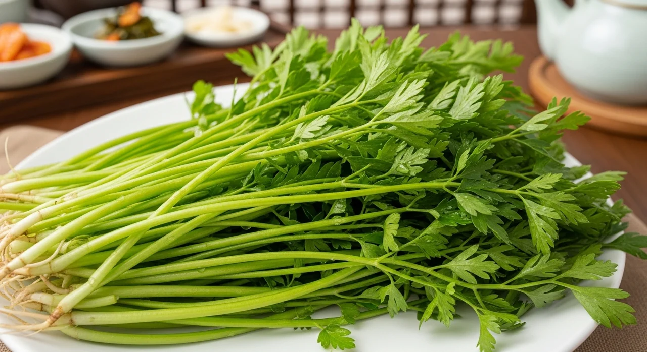 🌿 [컬리온리] 청도 한재 미나리: 봄의 향긋함을 식탁으로