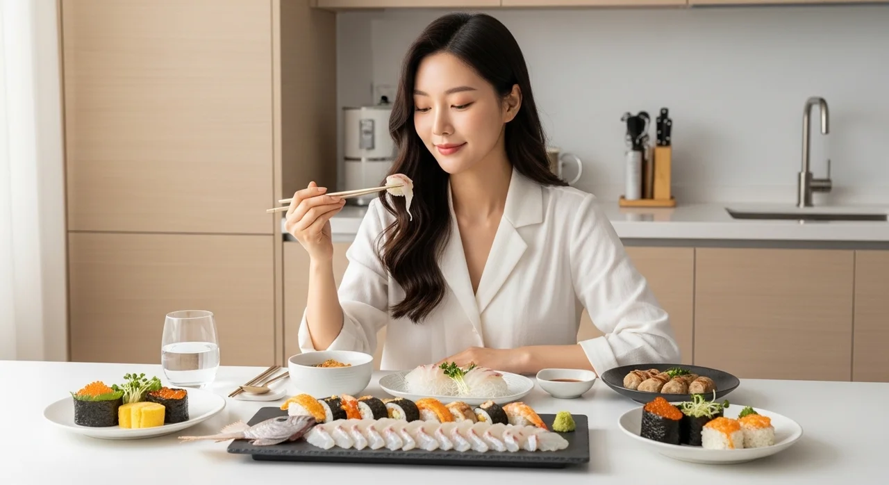 [컬리온리] 봄 제철 도다리회 & 프리미엄 스시 세트 샛별배송 추천 TOP2