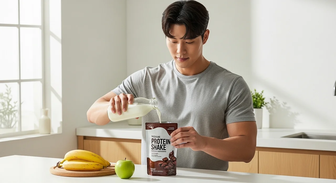 [플라이밀] 단백질 쉐이크 파우치 초코 리뷰