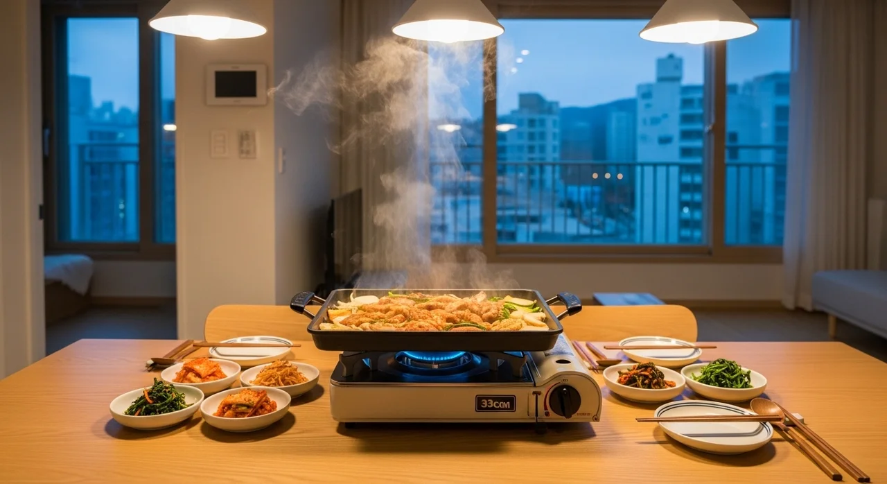 800도씨 다이캐스팅 티타늄 코팅 그리들팬 33cm 상세 리뷰