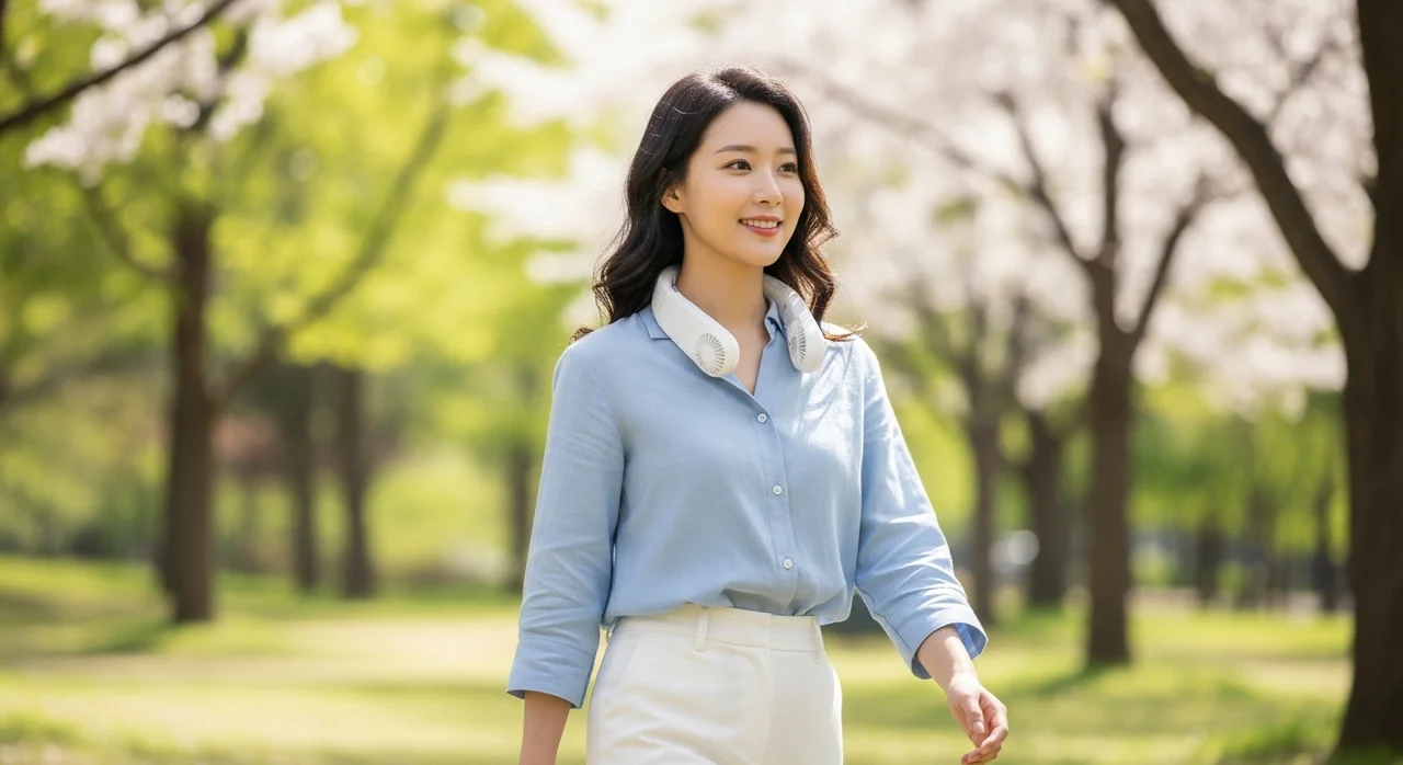 휴대용 미니 넥밴드 선풍기, 주목받는 이유