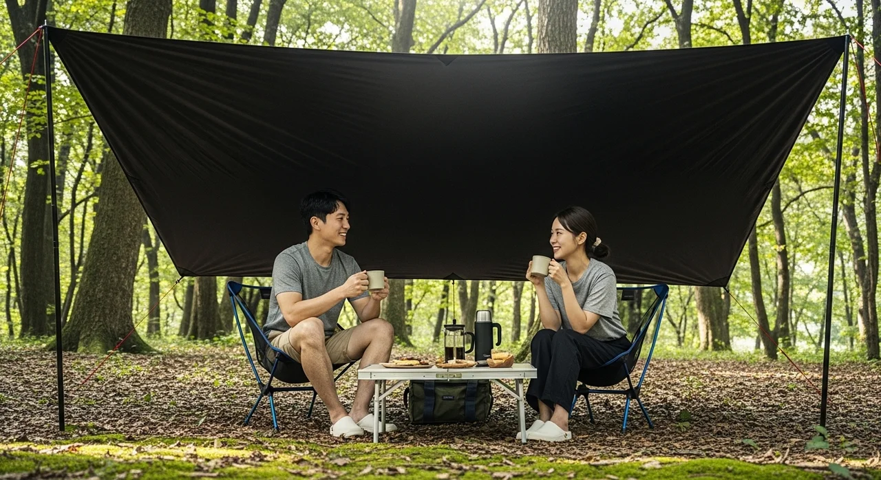 🛍️ 폴라리스 실루엣 렉타 타프 블랙코팅 — 시니어 전문가 집중 리뷰