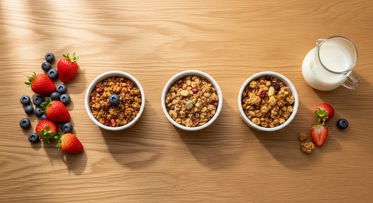 컬리 그래놀라 시리얼 TOP3 비교표